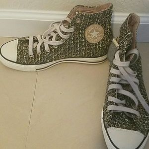 COPY - Green Converse Hightop Sneakers
